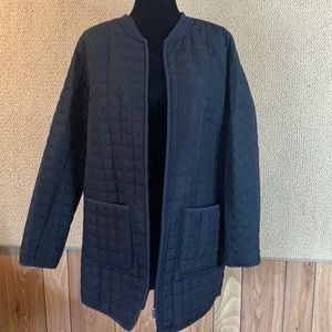Quilted trench jacket